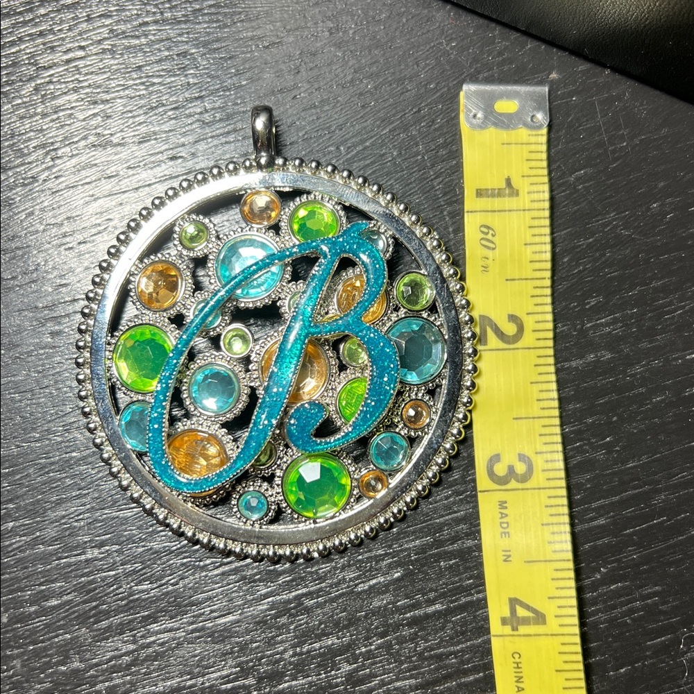 Multicolor “B” Pendant - Picture 3 of 3